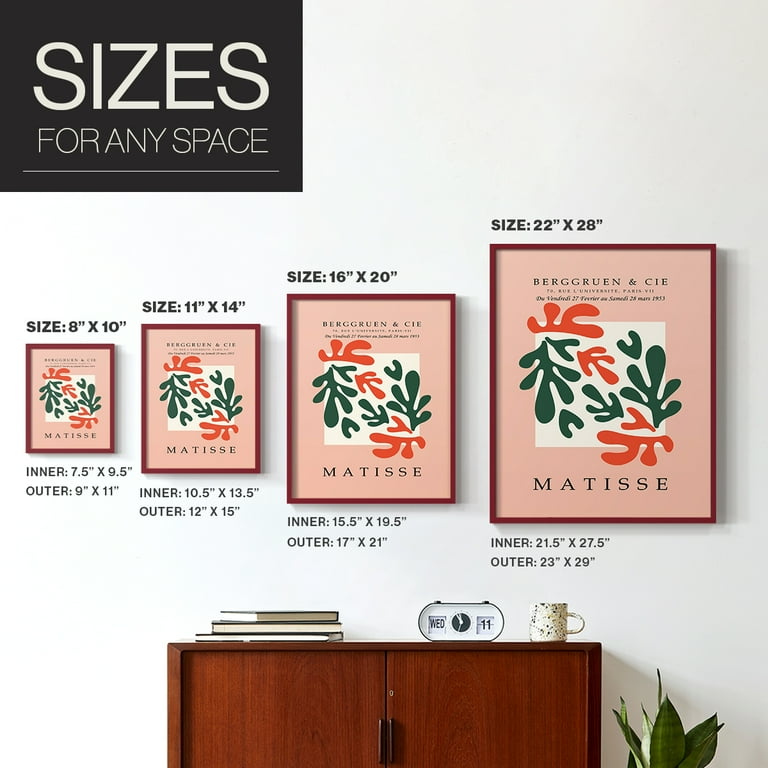 Matisse CCCXXX in Red Solid Wood 22 x 28 Framed Print - Walmart.com