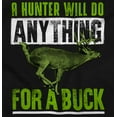 thumbnail image 2 of Hunters Do Anything for a Buck Pun Unisex Plus Size Hoodie Brisco Brands 5X, 2 of 6