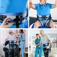 thumbnail image 7 of Adjustable Rehabilitation Belt Patient Transfer Lift Belt Dismountable Waist Fixing Band for Seniors Walking Standing Assist Aid (Blue,S   waist 75-110), 7 of 7