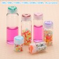 thumbnail image 6 of Uxcell 10Pcs Clear Glass Sample Vials, Small Liquid Bottles Yellow 3ml, 6 of 7