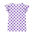 thumbnail image 4 of Piuwrlz Short T-Shirts Sleeve Kids Girls Round Neck Shirt Shirt Top Purple Size 4 Years, 4 of 8
