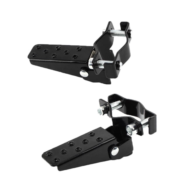 Reposapiés plegables retro delanteros y traseros para motocicleta Universal Negro kusrkot Reposapiés de motocicleta