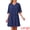 Dark Blue, variant on DARING DIVA Women's Chiffon Half Sleeve V Neck Wedding Guest Dress S Black