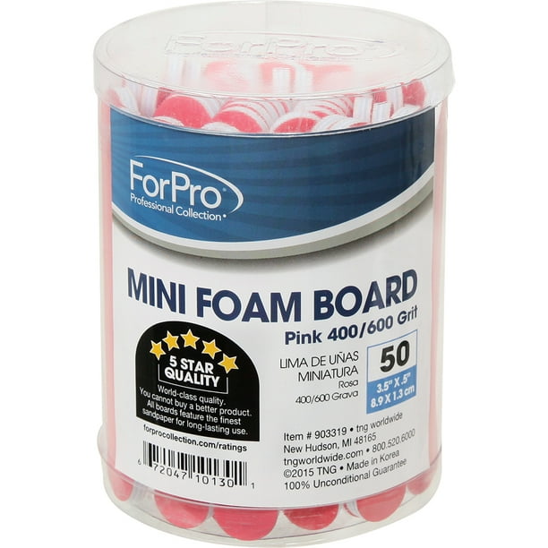 ForPro Pink Foam Board 400/600g 3.5" 50ct