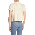 thumbnail image 2 of We The Free By Free People | Away at Sea Striped Frayed-Hem Shirt | Yellow | Size XS, 2 of 2