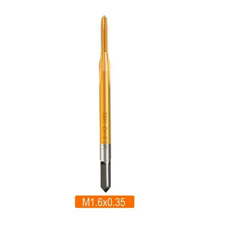

HSS Titanium Coating Screw Tap Drill Bit M1-M1.8 Straight Flute Thread Tap