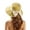Yellow, variant on Women Bow‑Knot Bucket Sun Hat Split‑Back Design Wide Brim UV Protection Fisherman Cap Casual Travel Beach Outdoor Spring Summer Sun‑Shade Head‑Accessory