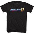 thumbnail image 3 of Mega Man Mega Logo Black Adult T-Shirt, 3 of 4