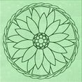 thumbnail image 1 of Ahgly Tapis d'Intérieur Lavable en Machine Carré Vert Menthe, 8 Pieds Carré, 1 of 7