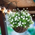 thumbnail image 4 of Spencer 8 Bundles Artificial Fake Flowers UV Resistant No Fade Boxwood Outdoor Faux Plastic Plants for Garden Patio Porch Window Decor, 4 of 7
