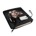 thumbnail image 3 of HELLHERO Book Sleeve Protector Pouch Storage & Portability Polyester Pocket Protector Wrap Bag with Handle Book Organzoer Holder, Puppy Pattern Design, 3 of 8