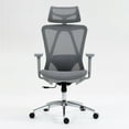 thumbnail image 4 of KOSSMAI Home Office High Back Ergonomic Swivel Mesh Computer Desk Chair with Flip-up Arms Grey, 4 of 7