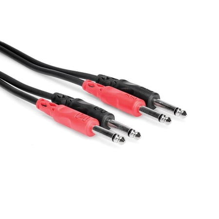 UPC: 0728736010475 | Hosa Stereo Interconnect Cable  Dual 1/4 in. to 1/4 in. – 10 ft.