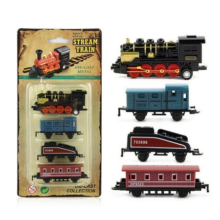

Train Set Kids Race Car Track with Flexible Track Steam Locomotive Engine Cargo Cars Tracks Christmas Gifts for 3 4 5 6 7 8+-year-old Kids
