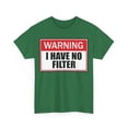 thumbnail image 3 of Warning I Have No Filter Unisex Heavy Cotton Tee, 3 of 9