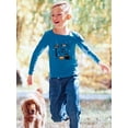 thumbnail image 2 of Funny Halloween Doodles Long Sleeve Toddler -Image by Shutterstock,  4 Toddler, 2 of 4