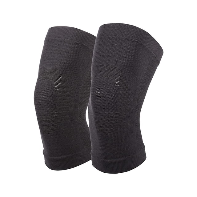Rodillera deportiva para rótula y ligamentos Rodillera de compresión para osteoartritis transpirable para recuperación de lesiones, deportes, correr, unisex 2 piezas (l,