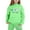 Light Green, variant on WOYY Toddler Girls 2 Piece Casual Active Hoodie Sweatpants Outfits Sweatsuit, Sizes 2-3T
