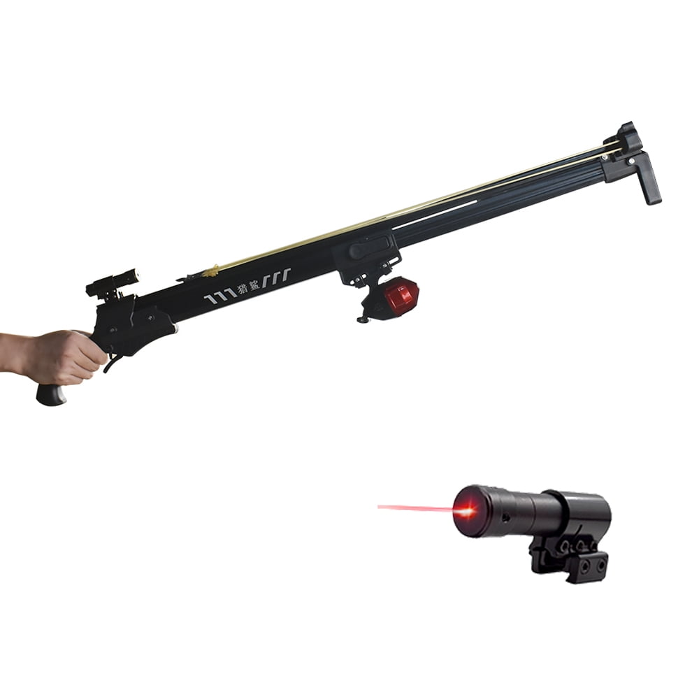 Runzkzy Outdoor Fish Shooting Artifact with Laser Fishing Slingshot Fishing Reel Fishing Fish Bladder Arrow Long Distance Catapults