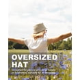 thumbnail image 5 of Zylioo Oversize XL Cotton Bucket Hat, Large Reversible Fisherman Hats, Double Side Wear Fishing Hat Summer Sun Hat, 5 of 5