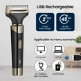 thumbnail image 5 of Fixdono Electric Razor for Men, 4 in 1 Electric Shaver Painless, Wet & Dry, Waterproof Rechargeable, Black, 5 of 8