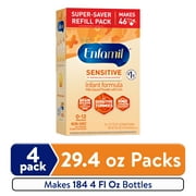 Enfamil Sensitive Baby Formula with DHA, Iron & Prebiotics to help support Brain & Immune Support. Lactose Sensitivity Infant Formula Inspired by Breast Milk, Non-GMO, Powder Refill Box, 117.6 Oz
