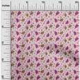 thumbnail image 2 of oneOone Rayon Pale Pink Fabric Autumn Craft Projects Decor Fabric Printed By The Yard 56 Inch Wide, 2 of 4