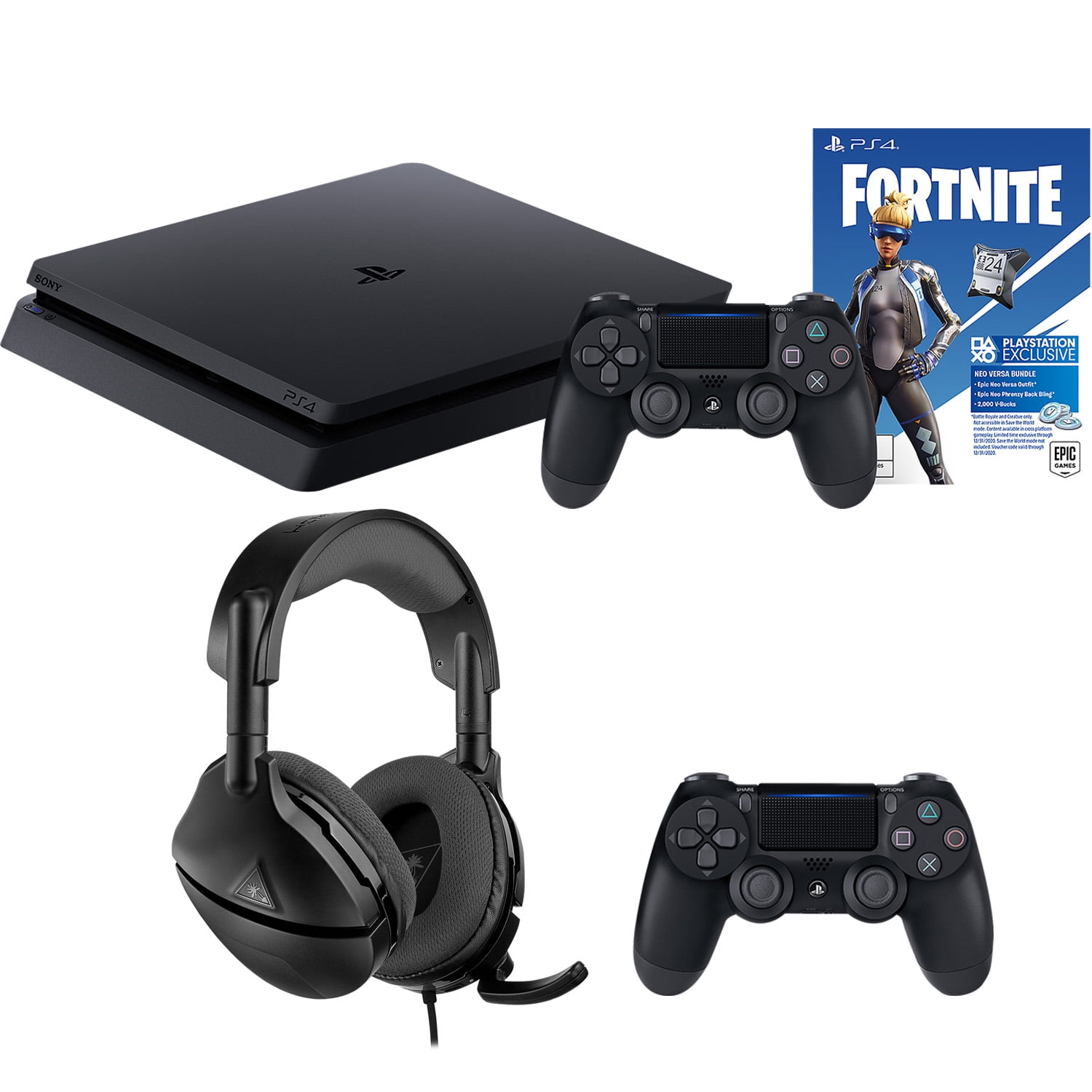 Begrænsning bekræft venligst Vil Fortnite with PlayStation 4 Game Console, Controller and Headset Bundle,  Sony, 696055226580 - Walmart.com