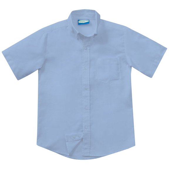 Classroom School Uniforms Big Kid Short Sleeve Oxford Shirt 57663, 14H, Light Blue
