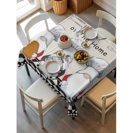 Beige Chef Gourmet Tablecloth Square Table Cloth 60×60 Waterproof Outdoor Table Cloth Covers Decorative Table Protector Black White Plaid Kitchen Cook Washable Table Cover for Kitchen Dinning Party Beige Chef Gourmet Tablecloth Square Table Cloth 60×60 Waterproof Outdoor Table Cloth Covers Decorative Table Protector Black White Plaid Kitchen Cook Washable Table Cover for Kitchen Dinning Party