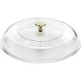 thumbnail image 3 of Staub Cast Iron 3.5-qt Braiser with Glass Lid - Citron, 3 of 7