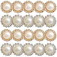 thumbnail image 1 of Miangastore Decorative Pearls Silver Jewelry Making 20Pcs, 1 of 9
