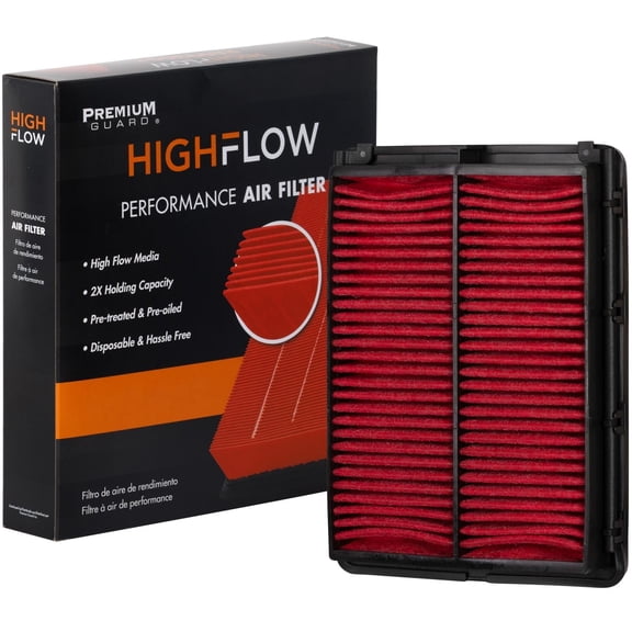 HIGHFLOW High Performance, Pre-Oiled Disposable Engine Air Filter PA99072X | Fits 2015-2019 Hyundai Sonata, 2016-2020 Kia Optima