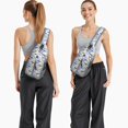 thumbnail image 6 of Crossbody Sling Backpack for Women Men Cute Whales Seamless Pattern Childish Shoulder Sling Crossbody Casual Chest Bag for Travel Sports Running Hiking, 6 of 6