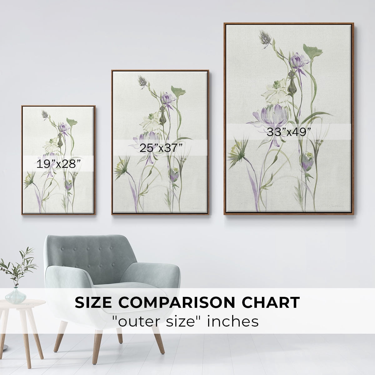 Late Summer Wildflowers II V30 Framed Premium Gallery Wrapped Canvas - Ready to Hang