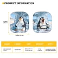 thumbnail image 6 of Binienty Funny Penguin Windshield Sun Shades 2-Piece Foldable Car Windshield Sun Shade Funny Sunshield Removable Automotive Accessories Reflect UV and Heat, 6 of 8