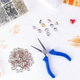 thumbnail image 3 of 700Pcs/Pack Rondelle Beads Colorful Rhinestone Spacer Beads Flat Round Loose Beads for Jewelry Decorations, 3 of 8