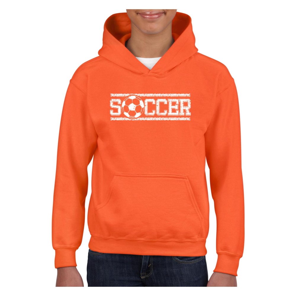 IWPF Youth Soccer With Ball Hoodie For Girls and Boys Sweatshirt