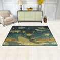 thumbnail image 2 of WOBOGO A Sea Full Of Golden Stars Carpet Non-Slip Rugs Soft Doormat 31×20in Living Dining Room Bedroom Decorative, 2 of 7