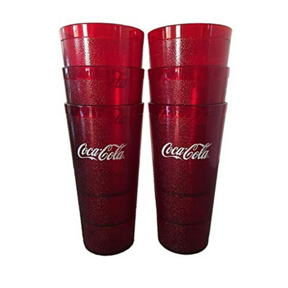 Vasos de Plástico Coca-Cola Rojos 710ml Paquete de 6