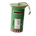 thumbnail image 4 of Adorno navideño con forma de buzón de Papá Noel, colgante con dije, decoración navideña para festivales, bodas, hogares, restaurantes y cumpleaños. Verde, 4 of 8