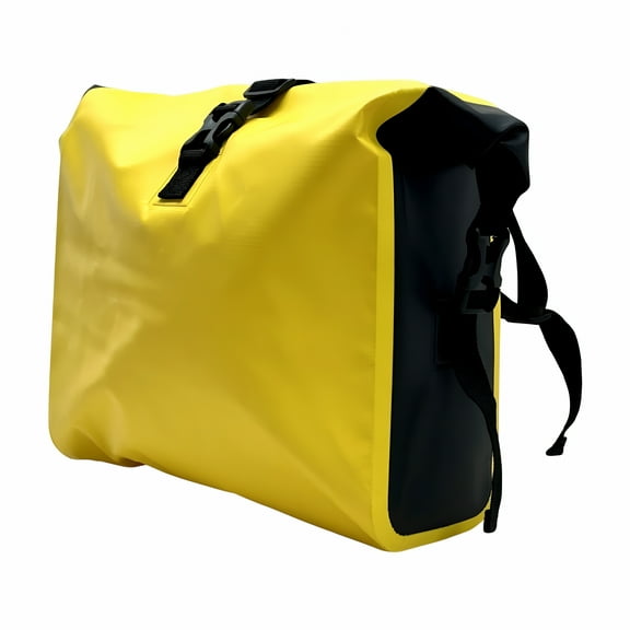 GASTROPOD Waterproof Bike Pannier Rear Rack Bag, PVC Saddle Bag for Commuting, Grocery, Mountain Road Bike Accessories, Yellow