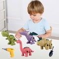 thumbnail image 3 of Juguetes de dinosaurios desmontables para niños, juego de juguetes de dinosaurios DIY con destornillador, niños 7 PCS, 3 of 7