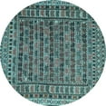 thumbnail image 1 of Ahgly Company Indoor Round Persian Light Blue Traditional Area Rugs, 3' Round, 1 of 4