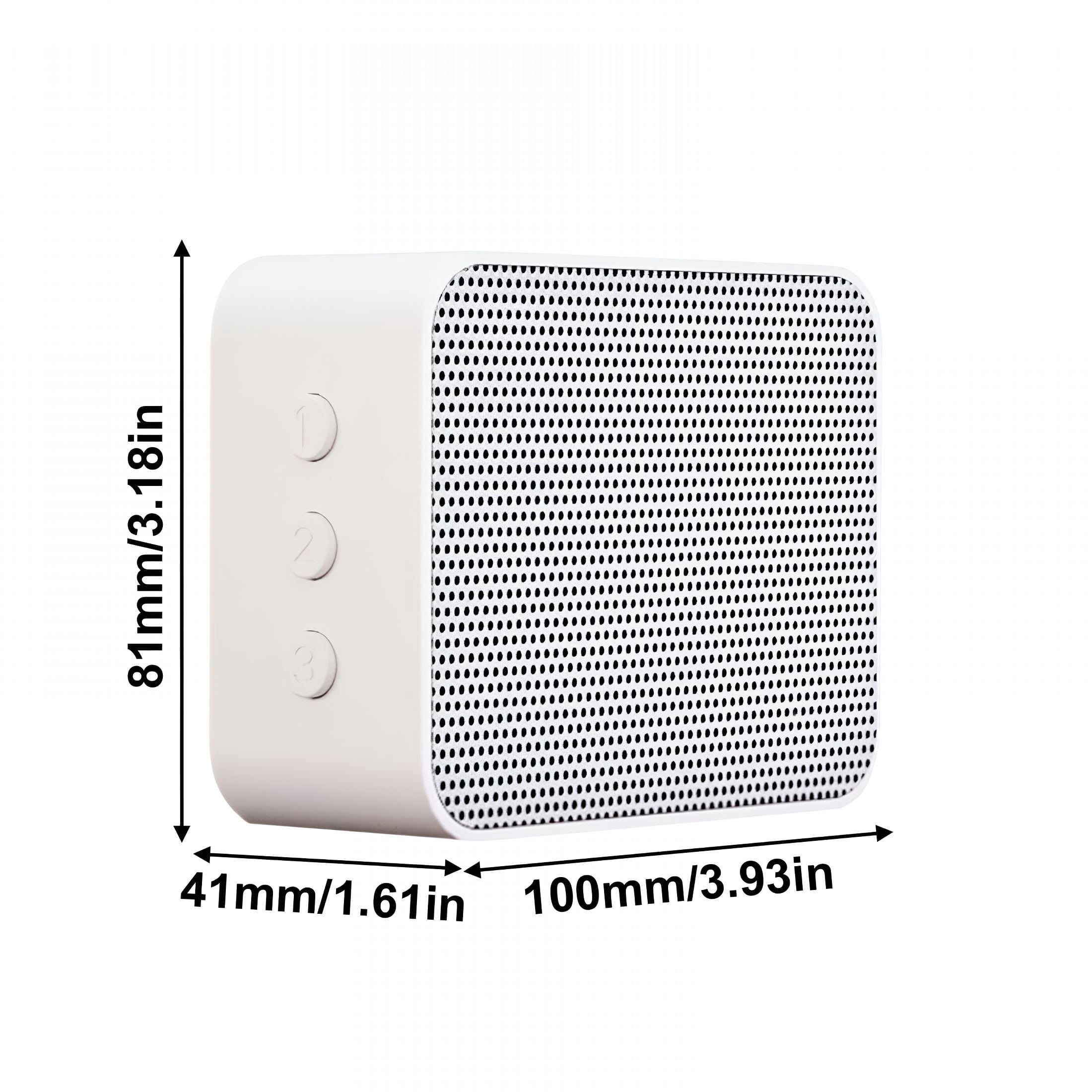 GJX Smart White Noise Machine,Stress Relief Sleep Aid for Adults,3-In-1 Sound Therapy with Music&Nature Sounds,Compact Portable Bedside Sleeper for Home,Office,And Travel White