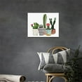 thumbnail image 3 of Succulent Cactus Wall Art Rustic Botanical Plant Wall Decor Natural Green Cactus Pictures Canvas Print Painting Framed Modern Home Artwork For Bathroom Office Bedroom Kitchen 16"x12", 3 of 6