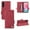 Red, variant on Allytechgroup Wallet Phone Case for Samsung Galaxy A16 5G, Built-in Credit Card Slot RFID Blocking PU Leather Flip Bumper Shockproof Protective Back Cover for Samsung Galaxy A16 5G, Purple