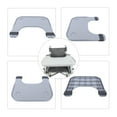 thumbnail image 3 of Wheelchair Tray Table, ABS, Portable Lap Tray with 2 Cup Holder for the Disabled Grey, 3 of 17