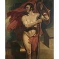 thumbnail image 3 of Daniel Maclise 20x24 Black Modern Framed Museum Art Print Titled - The Standard Bearer, 3 of 5