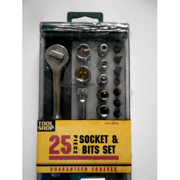 Tool Shop 25 piece Socket & Bits Set No. 243-2693